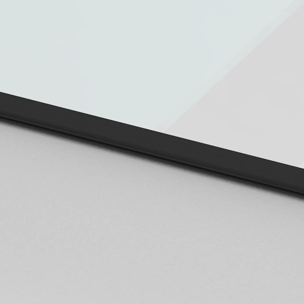 vidaXL Συρόμενη πόρτα με σετ υλικού Μαύρο 76x205 cm γυαλί μετριασμένο