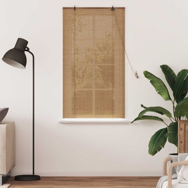vidaXL Ρολά και Σκίες Παραθύρων Ανοιχτό καφέ 80 x 160 cm Μπαμπού