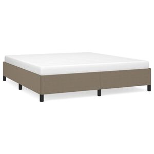 vidaXL &Sigma;&kappa;&epsilon;&lambda;&epsilon;&tau;ό&sigmaf; &Kappa;&rho;&epsilon;&beta;&alpha;&tau;&iota;&omicron;ύ &Chi;&omega;&rho;ί&sigmaf; &Sigma;&tau;&rho;ώ&mu;&alpha; Taupe 160x200 &epsilon;&kappa;. &Upsilon;&phi;&alpha;&sigma;&mu;ά&tau;&iota;&nu;&omicron;