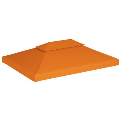 vidaXL Κάλυμμα Ανταλλακτικό για Κιόσκι 310 γρ./μ² Πορτοκαλί 3 x 4 μ.