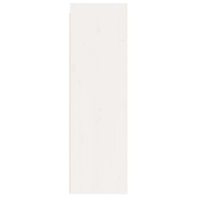 vidaXL Ντουλάπια Τοίχου 2 τεμ. Λευκά 30x30x100 εκ. Μασίφ Ξύλο Πεύκου