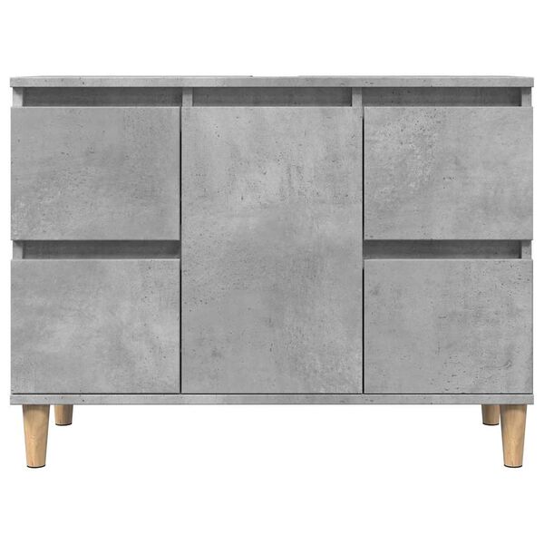 vidaXL Ντουλάπι Νιπτήρα Γκρι Σκυρ. 80 x 33 x 60 εκ. Επεξεργασμένο Ξύλο