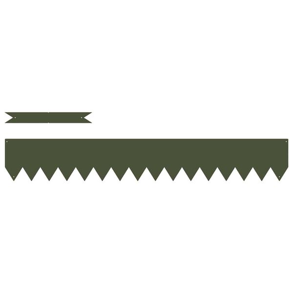 vidaXL Περίγραμμα γκαζόν 10 pcs Ελιά Πράσινη 100 x 0.05 x 20 εκ