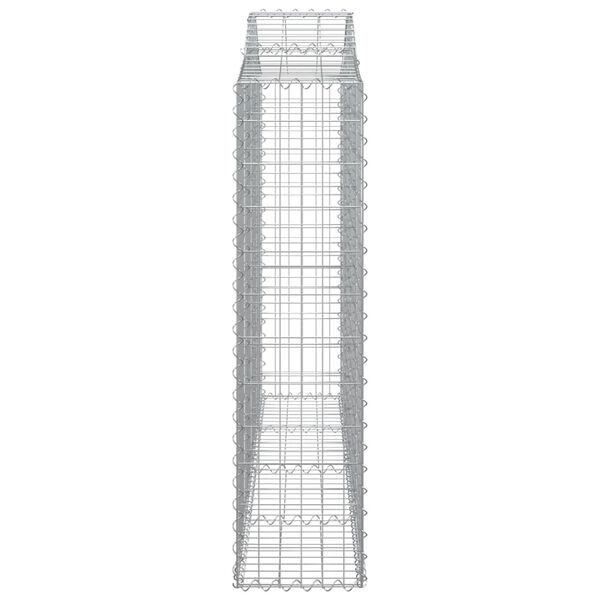 vidaXL Συρματοκιβώτια Τοξωτά 6 τεμ. 200x30x120/140 εκ. Γαλβαν. Ατσάλι