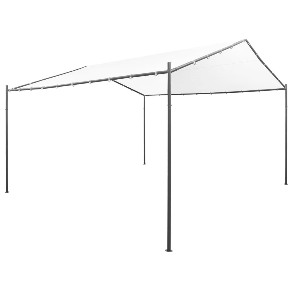 vidaXL Κιόσκι Κήπου Λευκό 400 x 400 x 260 εκ. 180 γρ./μ²
