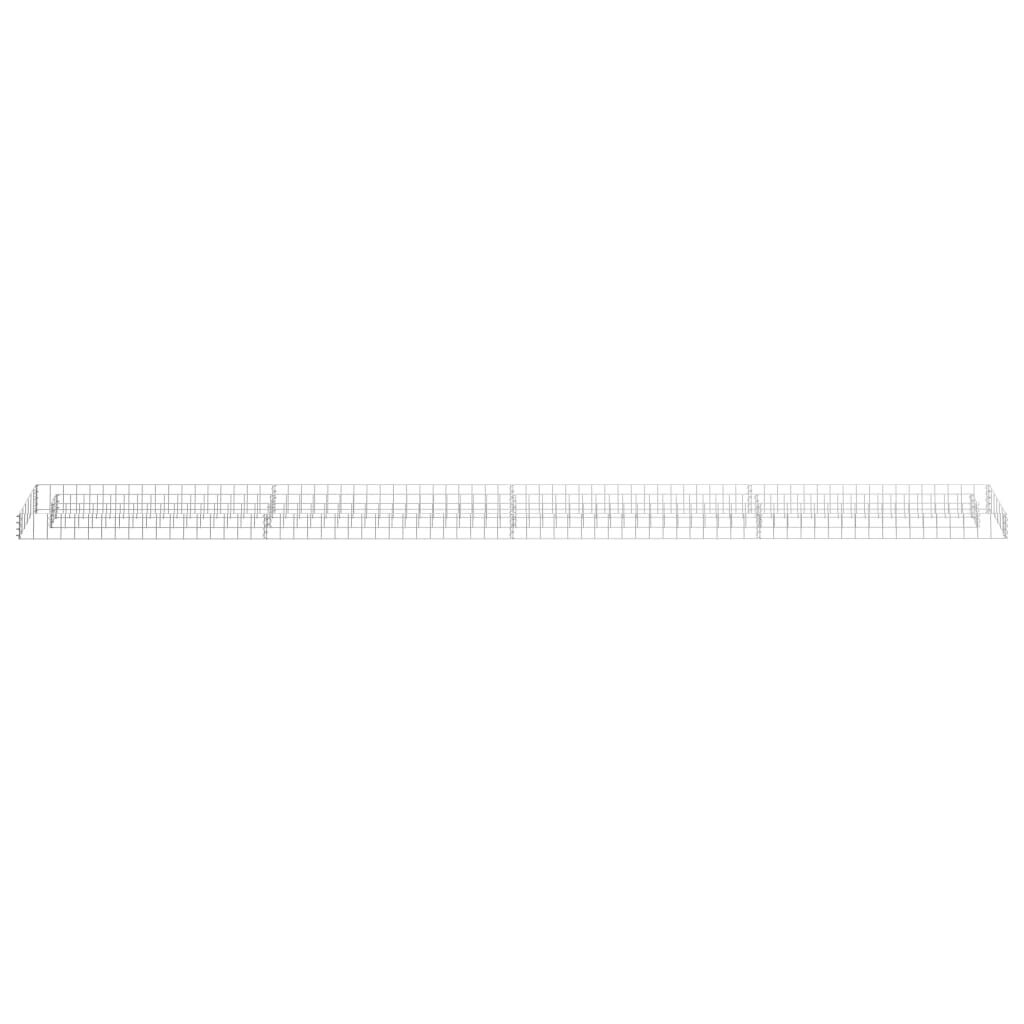 vidaXL Συρματοκιβώτιο-Γλάστρα Υπερυψωμένη 360x30x10 εκ. Γαλβ. Χάλυβας