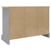 vidaXL Μπουφές Corona Γκρι 112x43x78 εκ. Μασίφ Ξύλο Μεξικάνικου Πεύκου