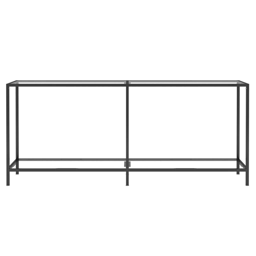 vidaXL Τραπέζι Κονσόλα Διαφανές 180 x 35 x 75,5 εκ. από Ψημένο Γυαλί