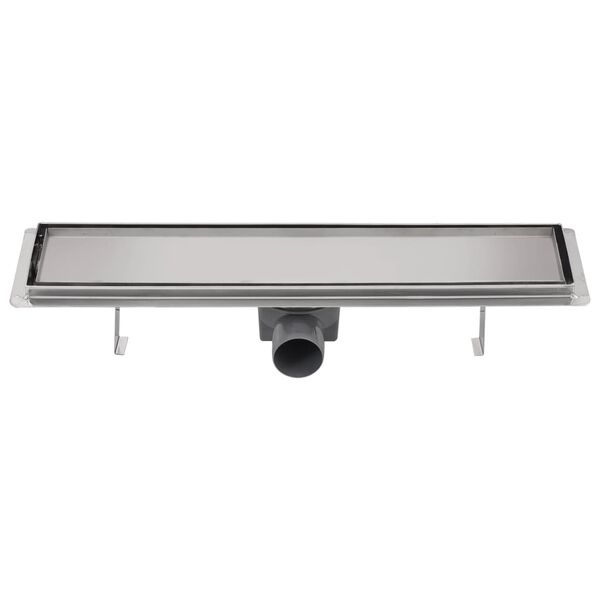 vidaXL Σιφόνι Ντουζιέρας Γραμμικό 530 x 140 χιλ. από Ανοξείδωτο Ατσάλι