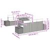 vidaXL Σετ Καναπέ Κήπου με αποθήκευση 7 pcs Γκρι Πολυ ράταν