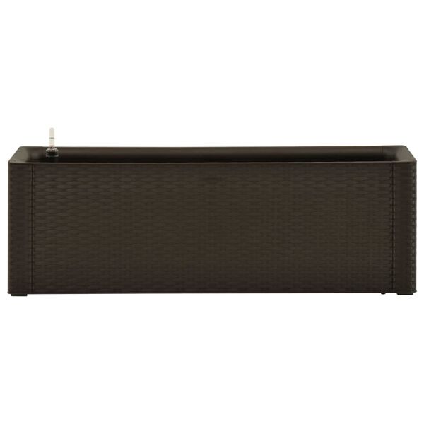 vidaXL Ζαρντινιέρα Κήπου Μόκα 100x43x33 εκ. με Αυτόματο Πότισμα