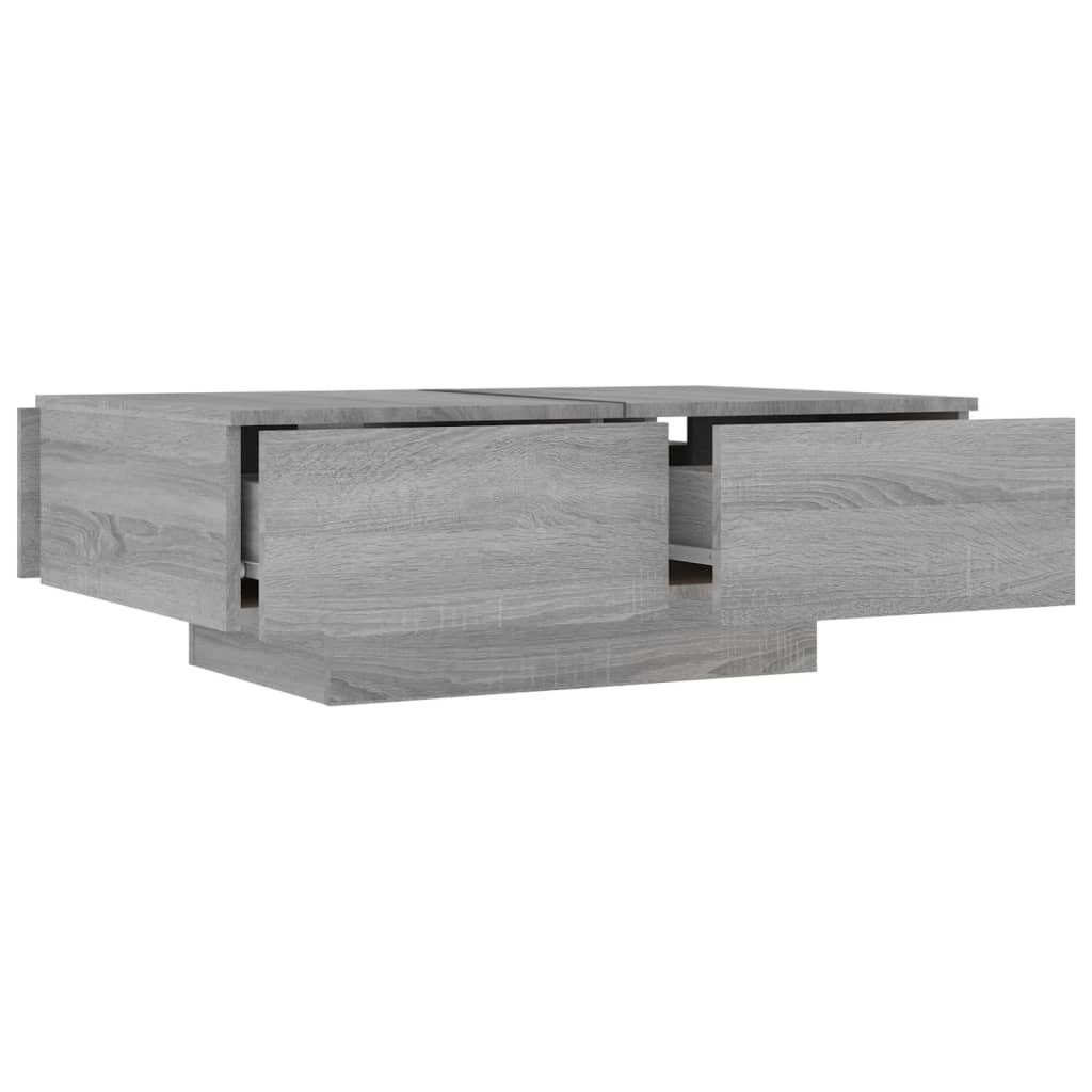vidaXL Τραπεζάκι Σαλονιού Γκρι Sonoma 90x60x31 εκ. Επεξεργασμένο Ξύλο