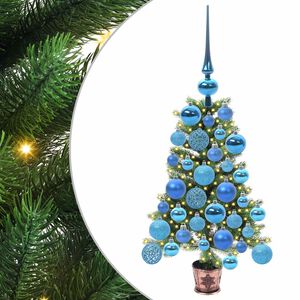vidaXL &Chi;&rho;&iota;&sigma;&tau;&omicron;&upsilon;&gamma;&epsilon;&nu;&nu;&iota;ά&tau;&iota;&kappa;&omicron; &Delta;έ&nu;&tau;&rho;&omicron; &mu;&epsilon; 150 LED &mu;&epsilon; &beta;ά&sigma;&eta; &Pi;&rho;ά&sigma;&iota;&nu;&omicron; 65 cm PE