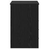 vidaXL Γραφείο με ράφι Μαύρη δρυς 140 x 50 x 76 εκ. Επεξεργασμένο ξύλο