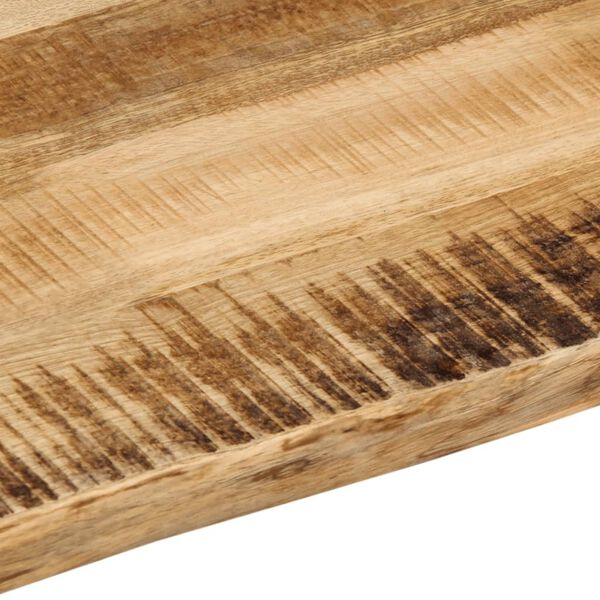 vidaXL Επιφάνεια Τραπεζιού 80x60x3,8 εκ. Live Edge Μασίφ Ξύλο Μάνγκο