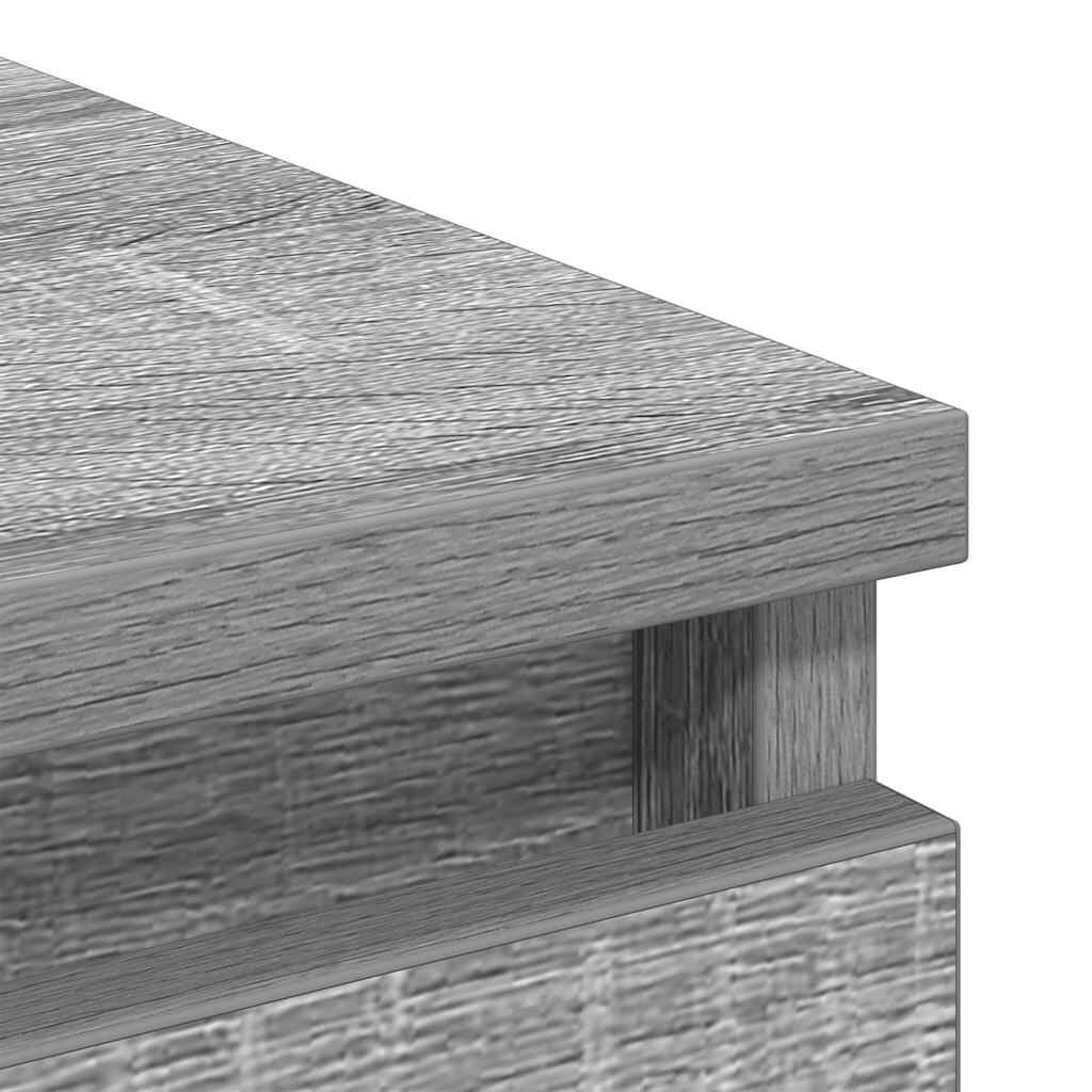 vidaXL Sideboard Grey Sonoma 80x35x99 cm Ξύλινο μηχανουργικό ξύλο