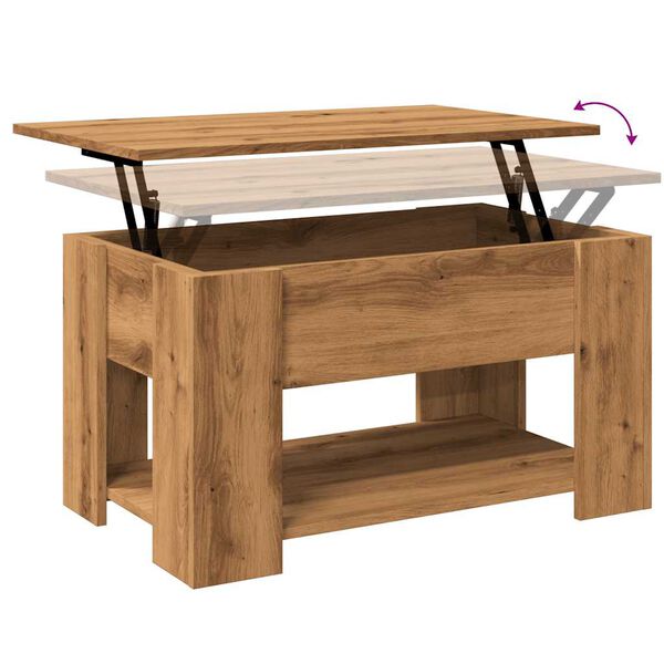 vidaXL Τραπεζάκι σαλονιού Artisan Oak 79x49x41 cm Κατασκευασμένο ξύλο