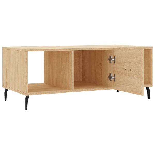vidaXL Τραπεζάκι Σαλονιού Sonoma Δρυς 102x50x40 εκ. από Επεξεργ. Ξύλο