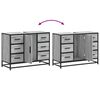 vidaXL Ντουλάπι Μπάνιου Νιπτήρα Γκρι Sonoma 80 x 33 x 60εκ. Επεξ. Ξύλο