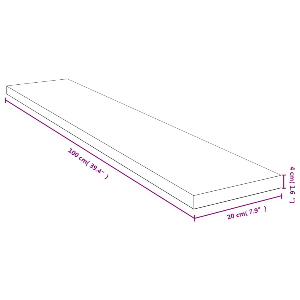 vidaXL Ράφι Τοίχου 100x20x4 εκ. από Μπαμπού