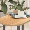 vidaXL Επιτραπέζια επιφάνεια 80x40x2 cm μασίφ ξύλο δρυς οβάλ