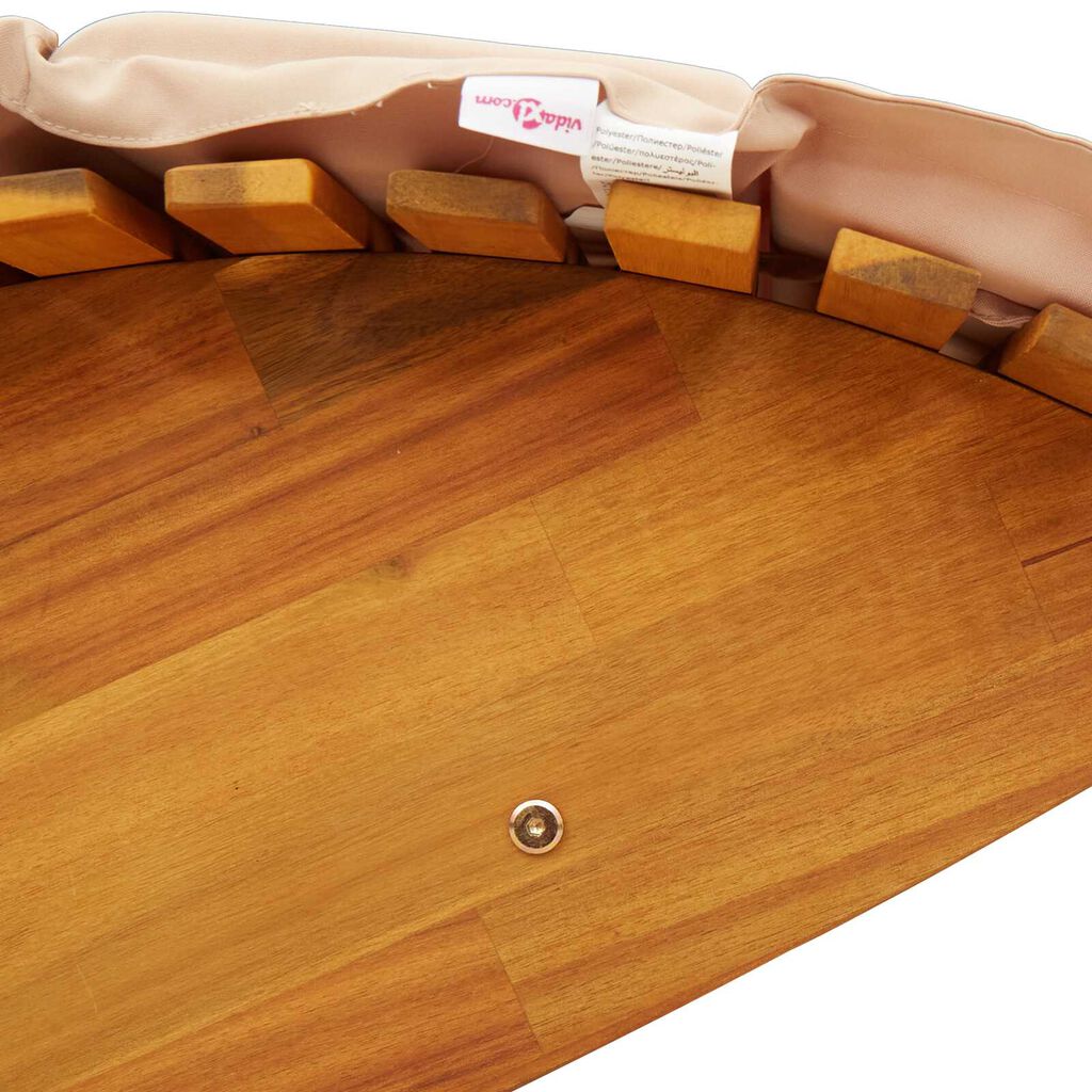 vidaXL Ξαπλώστρα 2 pcs Καφέ 60 x 154 x 74εκ Μασίφ ξύλο ακακίας