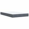 vidaXL Κρεβάτι Boxspring με Στρώμα Σκούρο Γκρι 120x190 εκ. Βελούδινο