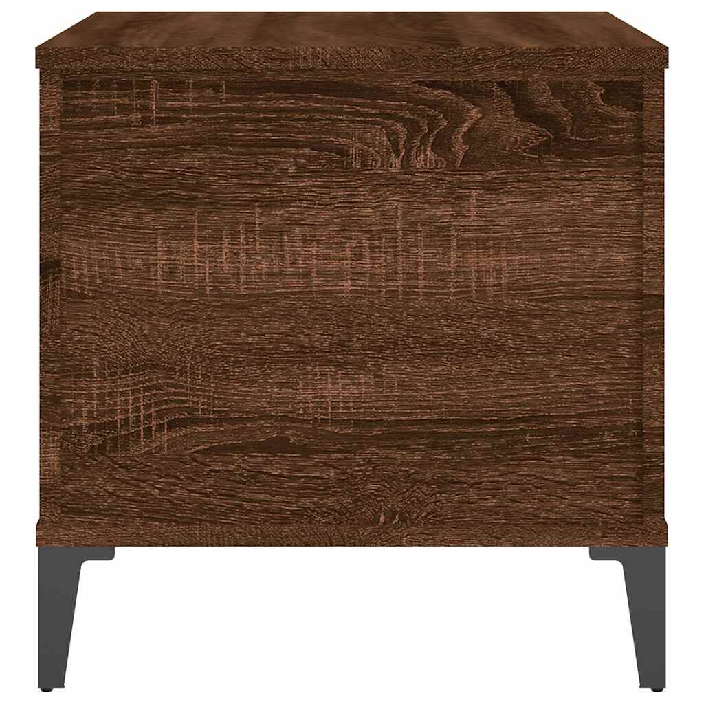 vidaXL Τραπεζάκι Σαλονιού Καφέ Δρυς 60x44,5x45 εκ. Επεξεργασμένο Ξύλο