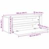 vidaXL Ντουλάπα Παπουτσιών με ράφι artisan δρυς 100 x 35 x 38 εκ.
