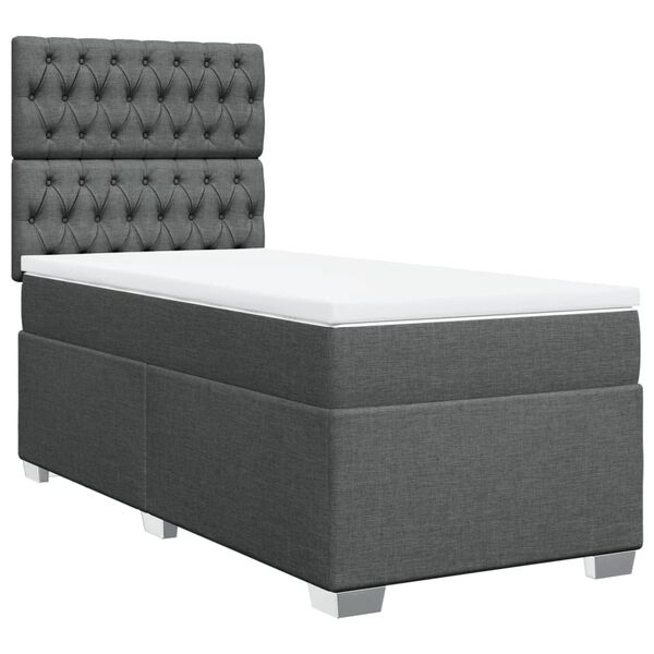 vidaXL &Kappa;&rho;&epsilon;&beta;ά&tau;&iota; Boxspring &mu;&epsilon; &Sigma;&tau;&rho;ώ&mu;&alpha; &Sigma;&kappa;&omicron;ύ&rho;&omicron; &Gamma;&kappa;&rho;&iota; 100x200 &epsilon;&kappa;. &Upsilon;&phi;&alpha;&sigma;&mu;ά&tau;&iota;&nu;&omicron;