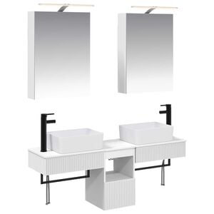 vidaXL &Sigma;&epsilon;&tau; &Nu;&tau;&omicron;&upsilon;&lambda;&alpha;&pi;&iota;ώ&nu; &Mu;&pi;ά&nu;&iota;&omicron;&upsilon; 5 pcs &Lambda;&epsilon;&upsilon;&kappa;ό 50 x 14,5 x 70 &epsilon;&kappa;