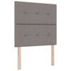 vidaXL &Kappa;&rho;&epsilon;&beta;ά&tau;&iota; &mu;&epsilon; &epsilon;&lambda;&alpha;&tau;ή&rho;&iota;&alpha; &mu;&epsilon; &kappa;&epsilon;&phi;&alpha;&lambda;ά&rho;&iota; Taupe 100 x 200 cm ύ&phi;&alpha;&sigma;&mu;&alpha;