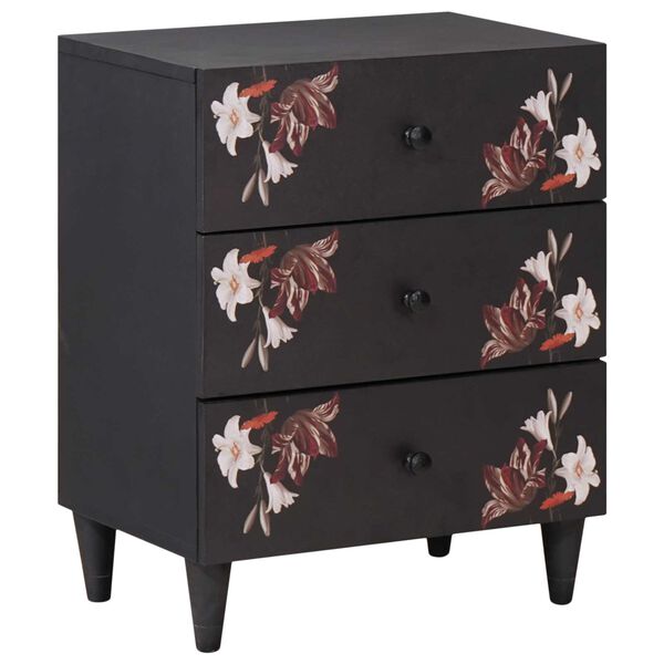 vidaXL Κομοδίνο Πολύχρωμο 50 x 33 x 60 εκ Στερεό ξύλο μάνγκο