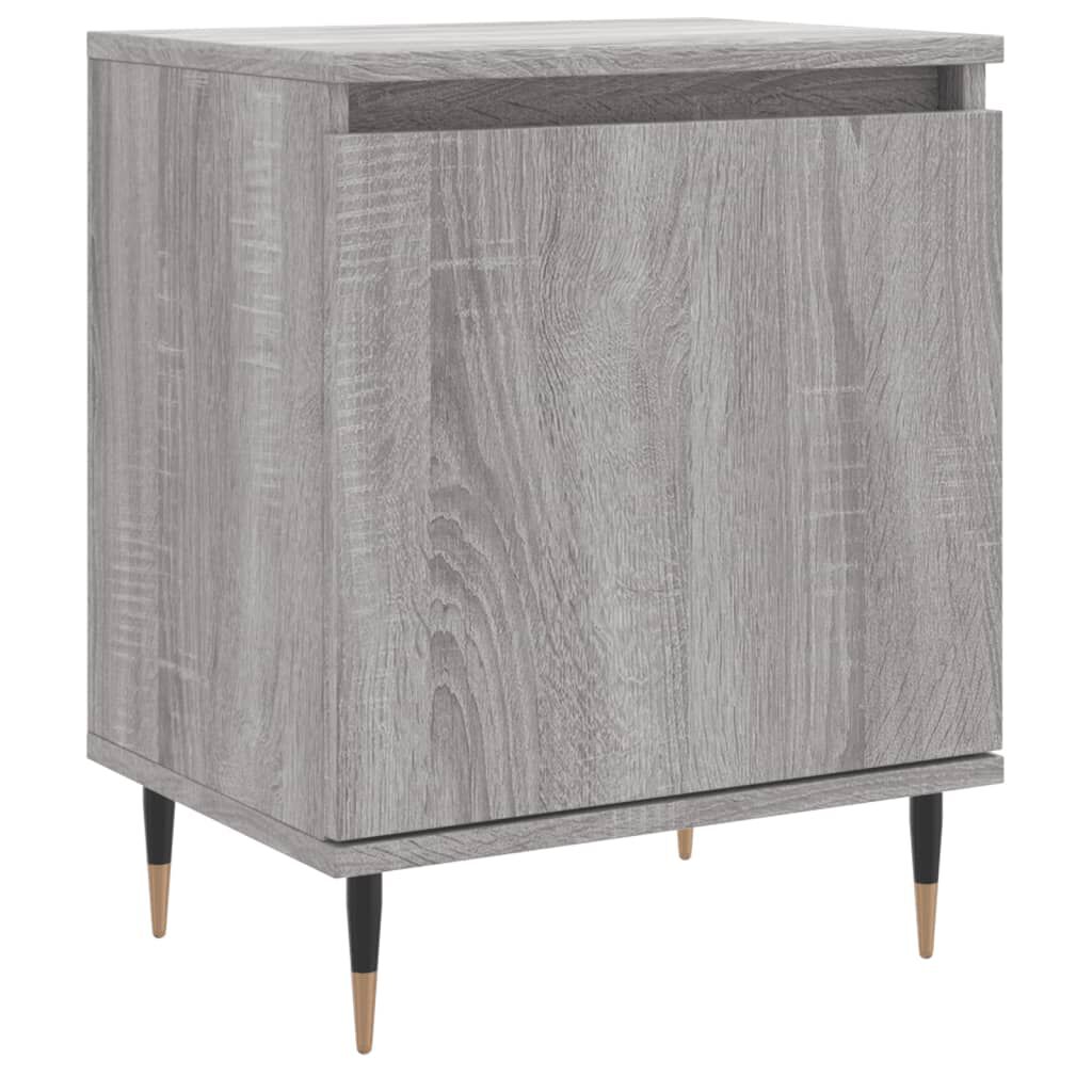 vidaXL Κομοδίνο Sonoma Γκρι 40 x 30 x 50 εκ. από Επεξεργασμένο Ξύλο