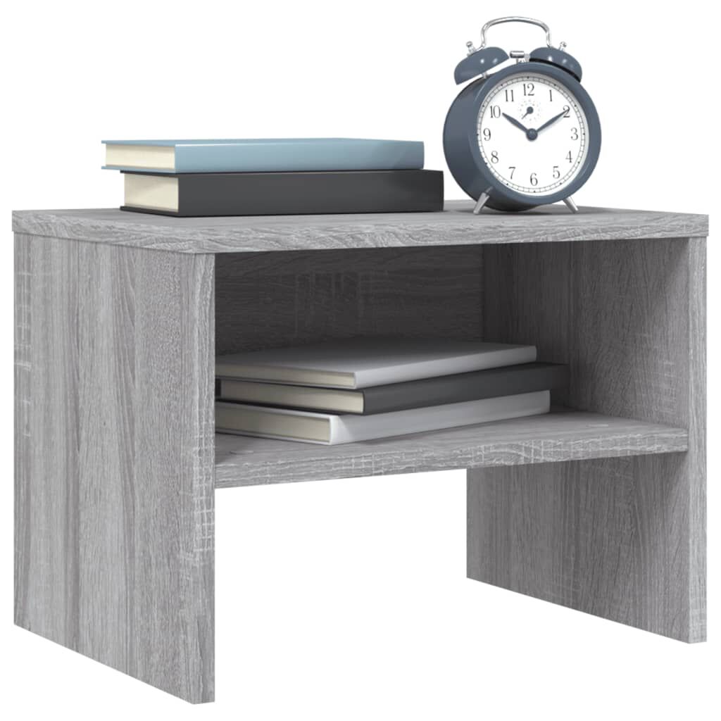 vidaXL Κομοδίνο Γκρι Sonoma 40x30x30 εκ. από Επεξεργασμένο Ξύλο