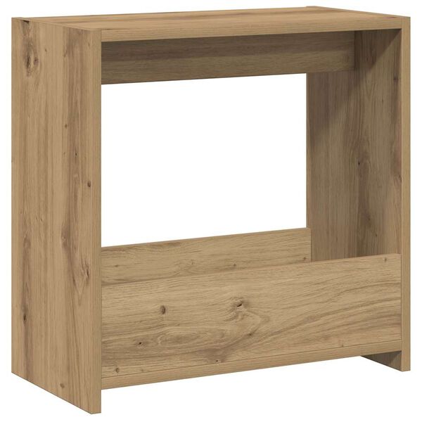 vidaXL Side Table Artisan Oak 50x26x50 cm Κατασκευασμένο ξύλο