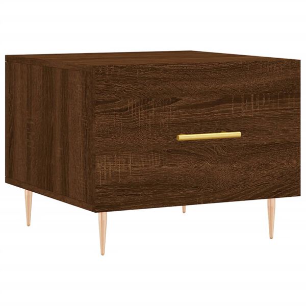 vidaXL Τραπεζάκια Σαλονιού 2 τεμ Brown Oak 50x50x40 εκ Επεξ. Ξύλο
