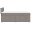 vidaXL &Kappa;&rho;&epsilon;&beta;ά&tau;&iota; Boxspring &mu;&epsilon; &Sigma;&tau;&rho;ώ&mu;&alpha; Taupe 100 x 200 &epsilon;&kappa;. &Upsilon;&phi;&alpha;&sigma;&mu;ά&tau;&iota;&nu;&omicron;