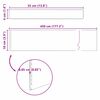 vidaXL Φράχτης Κήπου Σκ rusty 450 x 10 εκ Ατσάλι σκληρυθέν στον αέρα