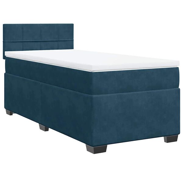 vidaXL &Kappa;&rho;&epsilon;&beta;ά&tau;&iota; Boxspring &mu;&epsilon; &Sigma;&tau;&rho;ώ&mu;&alpha; &Mu;&pi;&lambda;&epsilon; 90x190 &epsilon;&kappa;. &Beta;&epsilon;&lambda;&omicron;ύ&delta;&iota;&nu;&omicron;