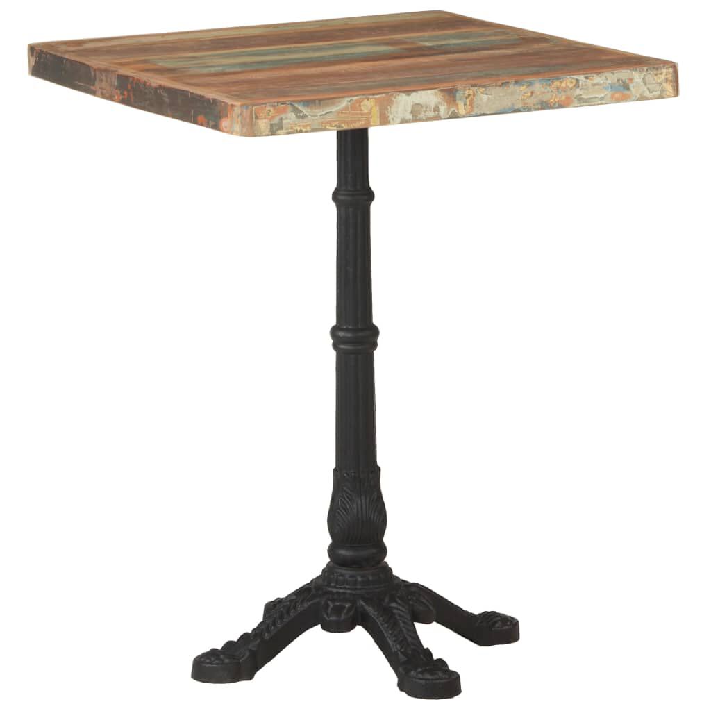 vidaXL Τραπέζι Bistro 60 x 60 x 76 εκ. Μασίφ Ανακυκλωμένο Ξύλο