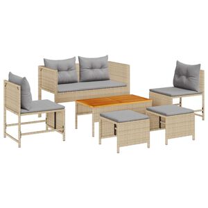 vidaXL &Sigma;&epsilon;&tau; &Kappa;&alpha;&nu;&alpha;&pi;έ &Kappa;ή&pi;&omicron;&upsilon; 6 pcs &Mu;&pi;έ&zeta; &kappa;&alpha;&iota; &Alpha;&nu;&omicron;&iota;&chi;&tau;ό &Gamma;&kappa;&rho;&iota; &sigma;&upsilon;&nu;&theta;&epsilon;&tau;&iota;&kappa;ό &rho;&alpha;&tau;ά&nu;