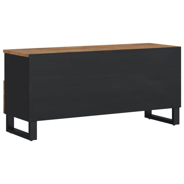 vidaXL Έπιπλο Τηλεόρασης 100x33x46 εκ. Μασίφ Ξύλο Μάνγκο & Επεξ. Ξύλο