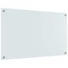 vidaXL Πίσω Πάνελ Κουζίνας Λευκό 100 x 60 cm σκληρυμένο γυαλί