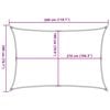 vidaXL Πανί Σκίασης Σκούρο Πράσινο 2 x 3 μ. από HDPE 160 γρ./μ²
