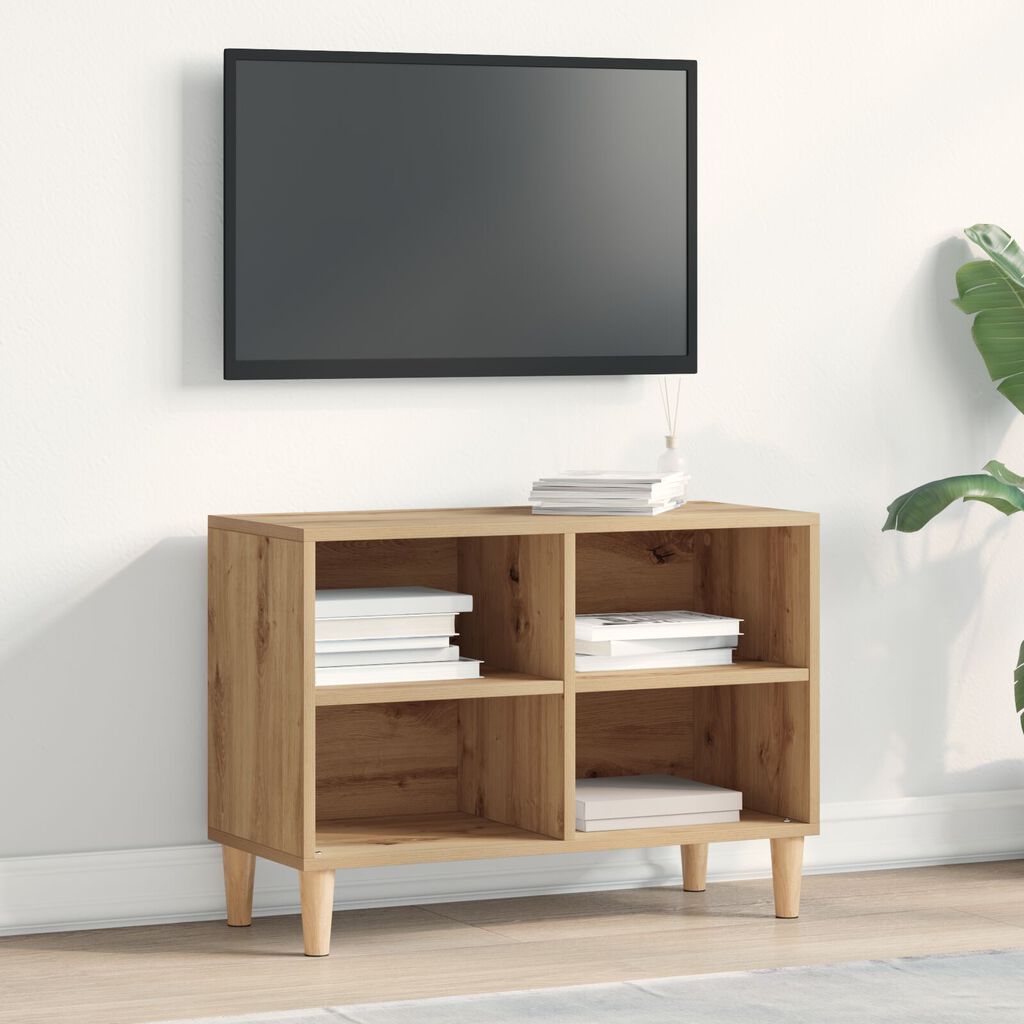 vidaXL Έπιπλο τηλεόρασης Καρυδιά τέχνης 69.5x30x50 εκ