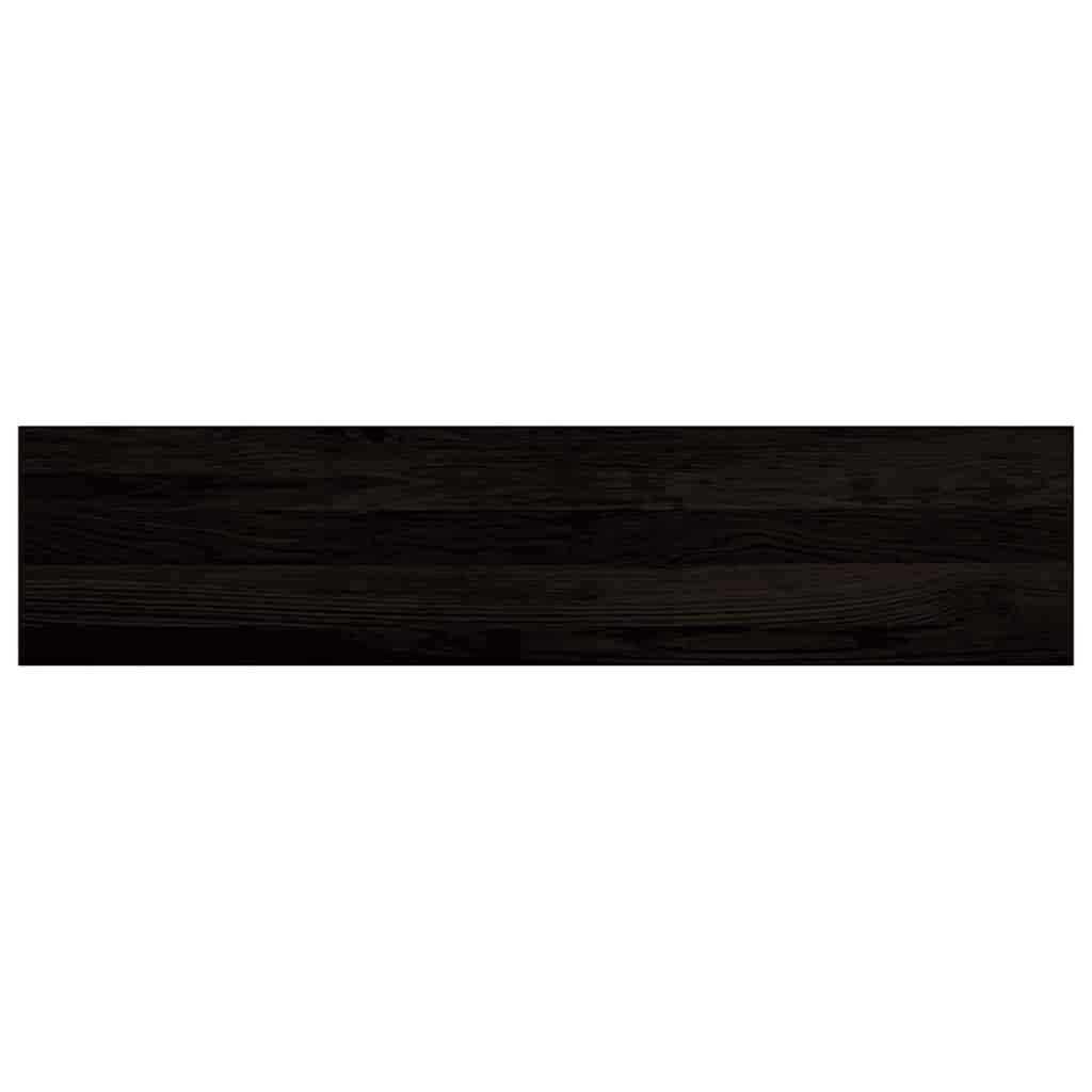 vidaXL Πέλματα Σκάλας 2 τεμάχια Σκούρο καφέ 110x30x2cm μασίφ ξύλο δρυς