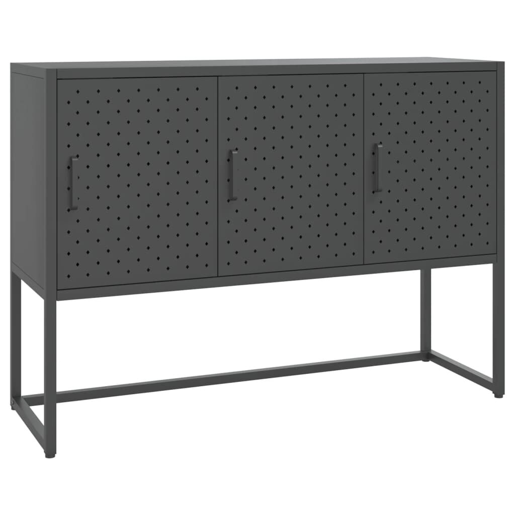 vidaXL Μπουφές Ανθρακί 105 x 35 x 75 εκ. από Ατσάλι