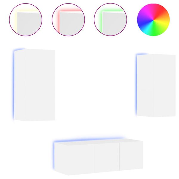 vidaXL Έ&pi;&iota;&pi;&lambda;&alpha; &Tau;&omicron;ί&chi;&omicron;&upsilon; &Tau;&eta;&lambda;&epsilon;ό&rho;&alpha;&sigma;&eta;&sigmaf; 4 &tau;&epsilon;&mu; LED &Lambda;&epsilon;&upsilon;&kappa;ά &alpha;&pi;ό &Epsilon;&pi;&epsilon;&xi;&epsilon;&rho;&gamma;&alpha;&sigma;&mu;έ&nu;&omicron; &Xi;ύ&lambda;&omicron;