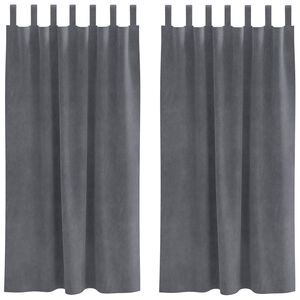 vidaXL &Kappa;&omicron;&upsilon;&rho;&tau;ί&nu;&epsilon;&sigmaf; &sigma;&upsilon;&sigma;&kappa;ό&tau;&iota;&sigma;&eta;&sigmaf; 2 pcs &Alpha;&nu;&omicron;&iota;&chi;&tau;ό &gamma;&kappa;&rho;&iota; 140 x 175 cm &Beta;&epsilon;&lambda;&omicron;ύ&delta;&omicron;
